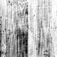 Old wooden board with scratches in monochrome. 