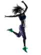 © snaptitude - woman zumba dancer dancing exercises silhouette