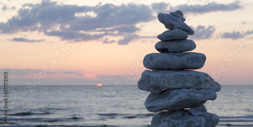 Pinturas sobre lienzo  Rocas sobre unos a otros