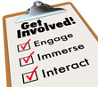 Get Involved Clipboard Checklist Join Group Activity Participati