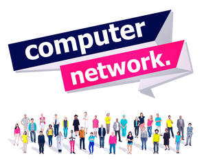 Sticker - Computer Network Technology Computing Internet Concept