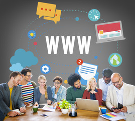Sticker - WWW Web Internet Online Connection Concept