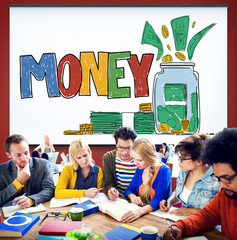 Wall Mural - Money Currency Economy Banking Saving Concept