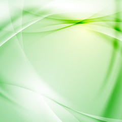 Wall Mural - Green folder swoosh line abstract background