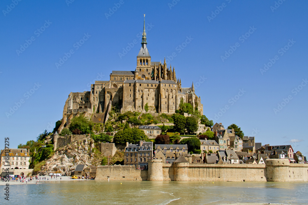 Mont Saint Michel Eine Mittelalterliche Festung Kloster - 