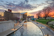  Indiana State Museum at sunset