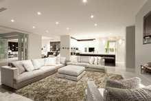 Cozy Living Room With Spacious Sofas