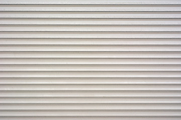 White metal roller door shutter background and texture