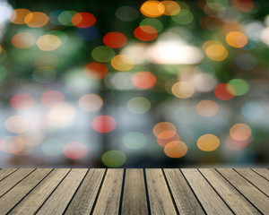 Wall Mural - bokeh in sunny forest