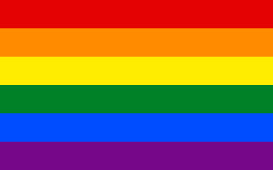 full frame of rainbow flag