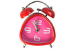 © bank215 - red analog clock , isolate on white background