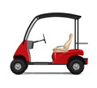Red Golf Cart
