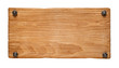 screwed wooden sgnboard
