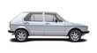© Konstantinos Moraiti - Classic German hatchback car side view isolated on white