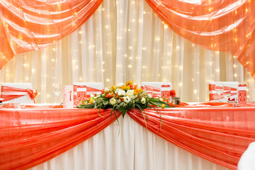 an image of tables setting at a luxury wedding hall