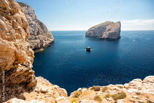 Valokuva  Steilküste auf Sardinien nahe der Neptungrotte