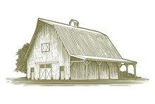 Woodcut Barn Icon