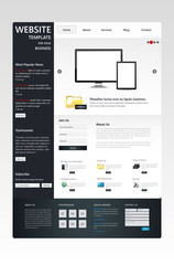 Canvas Print - Business Vector Website Template Design Eps 10