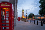 Fototapeta Londyn - Big Ben and Westminster abbey in London, England