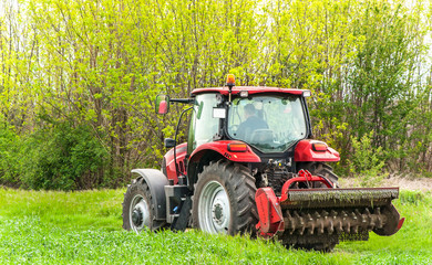 Aufkleber - Varna, Bulgaria - MAY 06, 2015: Case IH Puma 140 agricultural tr