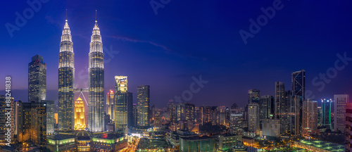 Petrona Towers & Blue Hour Wallpaper Mural