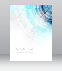 Wall Mural - abstract business flyer template, brochure or corporate banner, vector illustration