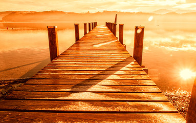 Wall Mural - wooden jetty (235)