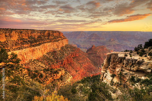 Fototapeta na szkło Grand Canyon, Arizona, o zachodzie słońca