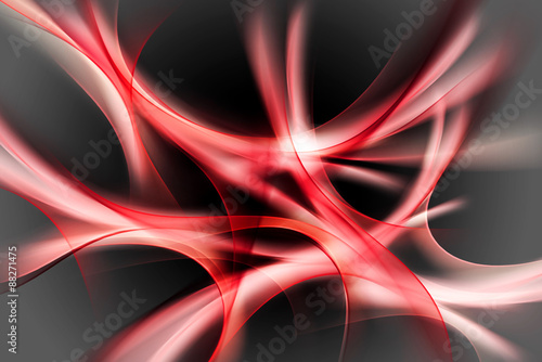 Plakat na zamówienie abstract red waves background