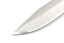 The Blade Of A Knife On A White Background