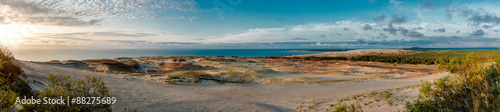 Dunes and Baltic Sea. Curonian Spit, Nida, Lithuania. Fotobehang