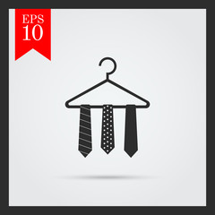 Poster - Neckties on hanger