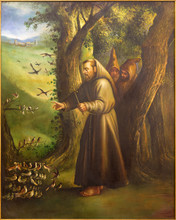 Cordoba - Paint Of St. Francis Of Assisi Preaching To The Birds