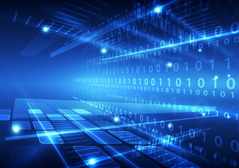 abstract vector future technology data background illustration