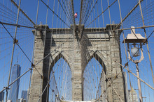 Brooklyn Bridge Detail, Brooklyn, New York City, New York
