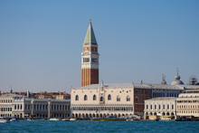San Marco Bell Tower (Campanile) And Doge's Palace, Venice, Veneto