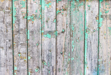 Wall Mural - Old vintage green board of the rails,  texture