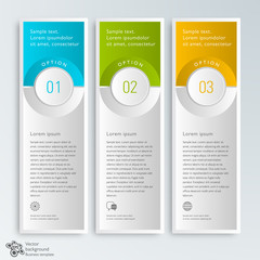 Wall Mural - Infographics Web Banner & Label Design