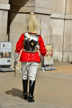 The Household Cavalry At The Horse Guards Building In London.