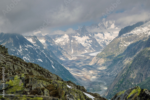 Naklejka na szafę Oberaargletscher, Grimsel, Schweiz