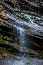 Hickory Nut Waterfalls During Daylight Summer