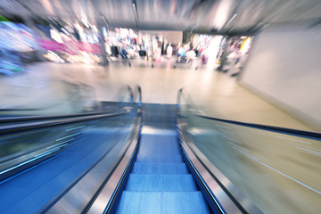 Wall Mural - Shopping mall  escalators