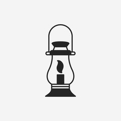 Sticker - camping light icon