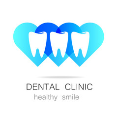 Wall Mural - dental clinic healthy smile logo template