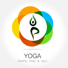 Sticker - yoga health body soul