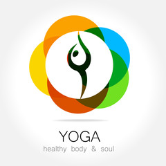 Sticker - yoga health body soul