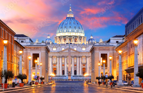 Naklejka - mata magnetyczna na lodówkę Rome, Vatican city