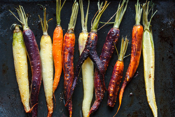 Wall Mural - roasted carrots