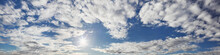 Panorama Of Blue Sky With Clouds