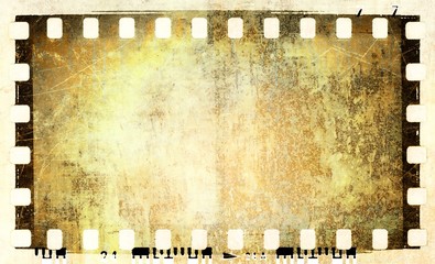 Poster - Grunge film strip frame